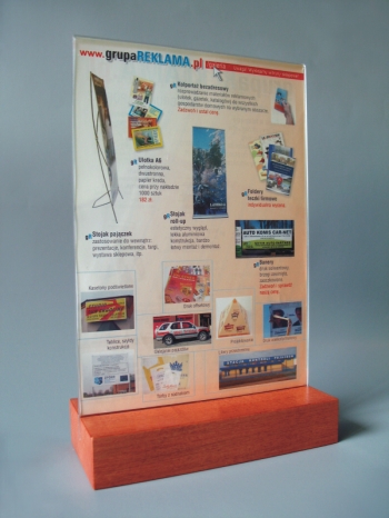 stojak menucard holder wood